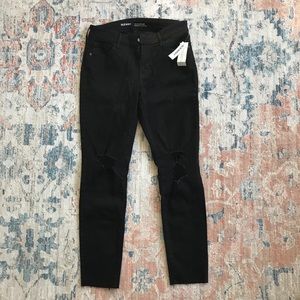 Mid-Rise Distressed Rockstar Jeans